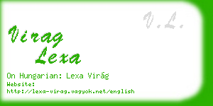 virag lexa business card